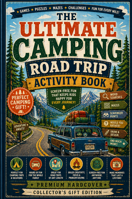 The Ultimate Camping Road Trip Activity Book – Premium Hardcover Collector’s Gift Edition